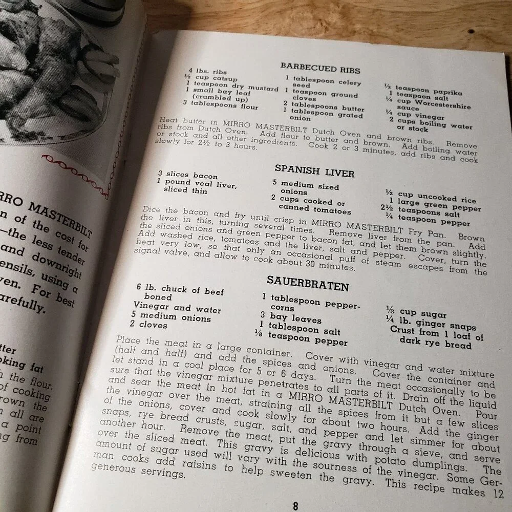 Vintage Mirro Pressure Cooker Cookbooks 1950 Masterbilt & 1972 Mirro-Matic